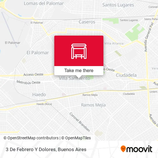 3 De Febrero Y Dolores map