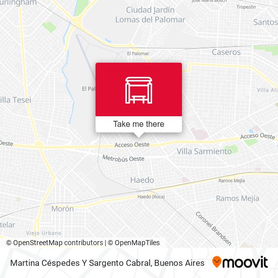Mapa de Martina Céspedes Y Sargento Cabral