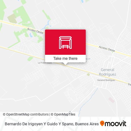 Bernardo De Irigoyen Y Guido Y Spano map