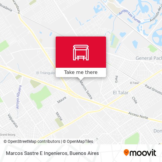 Marcos Sastre E Ingenieros map