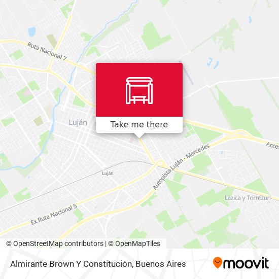 Mapa de Almirante Brown Y Constitución