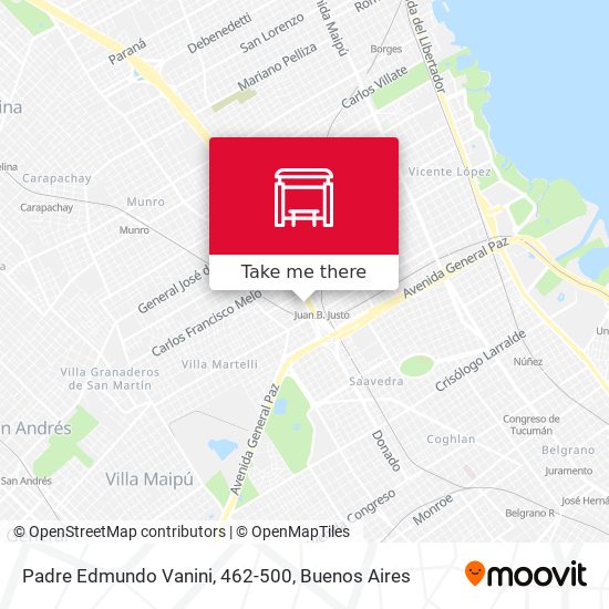 Mapa de Padre Edmundo Vanini, 462-500
