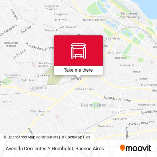 Avenida Corrientes Y Humboldt map