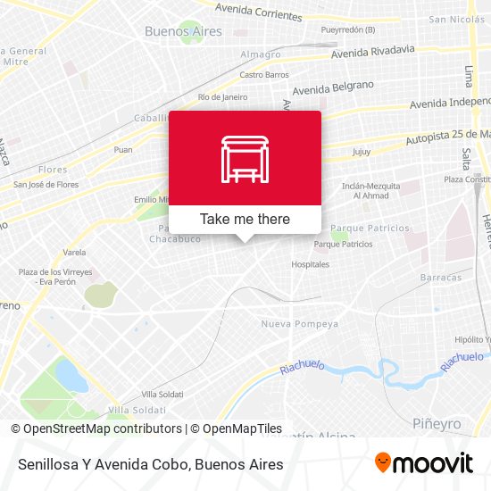 Senillosa Y Avenida Cobo map
