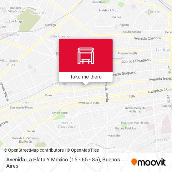 Avenida La Plata Y México (15 - 65 - 85) map