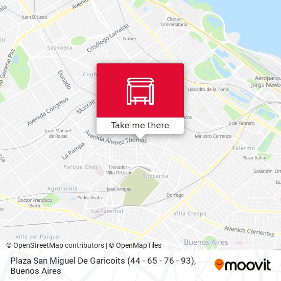 Plaza San Miguel De Garicoits (44 - 65 - 76 - 93) map
