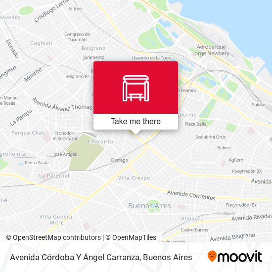 Mapa de Avenida Córdoba Y Ángel Carranza