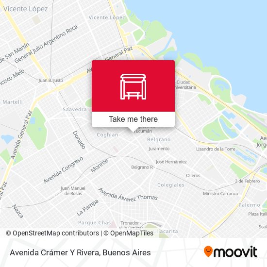 Mapa de Avenida Crámer Y Rivera