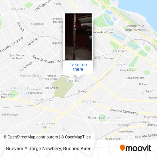 Guevara Y Jorge Newbery map