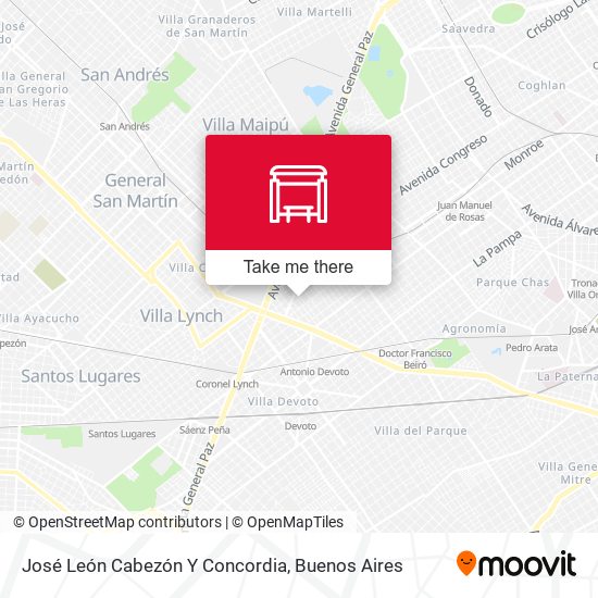 José León Cabezón Y Concordia map