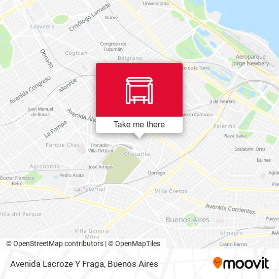Avenida Lacroze Y Fraga map