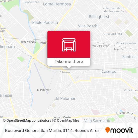 Boulevard General San Martín, 3114 map