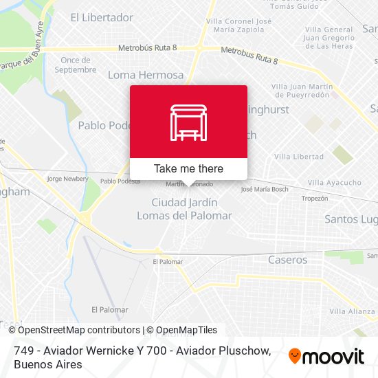 749 - Aviador Wernicke Y 700 - Aviador Pluschow map