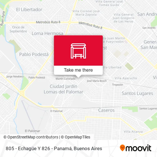 Mapa de 805 - Echagüe Y 826 - Panamá