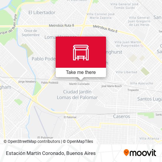 Mapa de Estación Martín Coronado