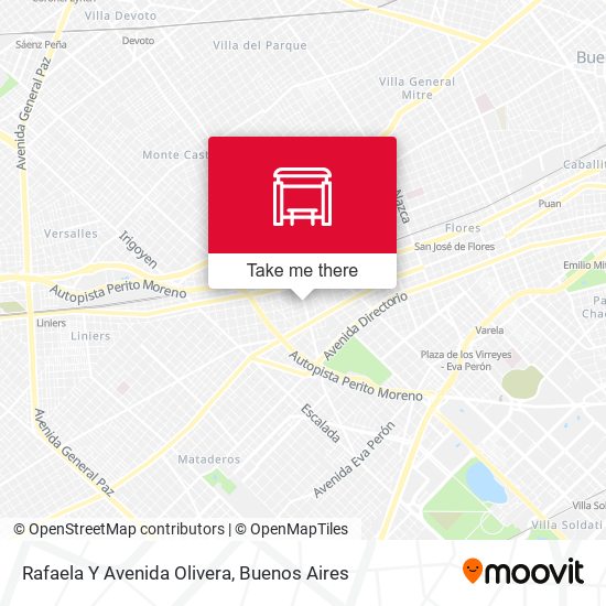Mapa de Rafaela Y Avenida Olivera