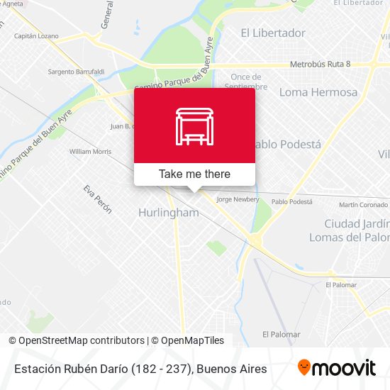 Mapa de Estación Rubén Darío (182 - 237)