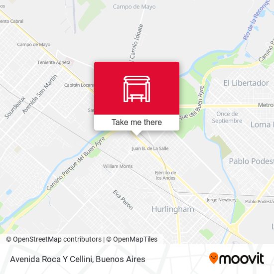Mapa de Avenida Roca Y Cellini