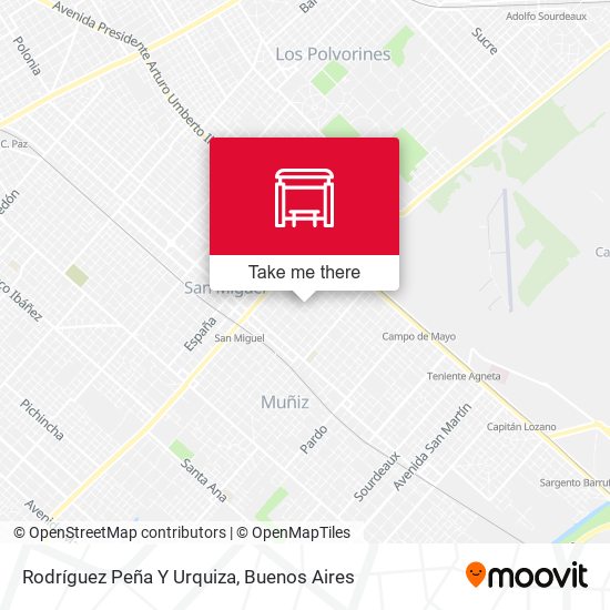 Mapa de Rodríguez Peña Y Urquiza
