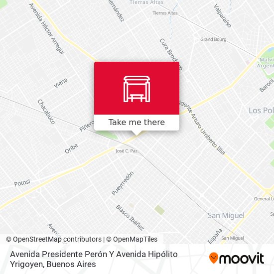 Avenida Presidente Perón Y Avenida Hipólito Yrigoyen map