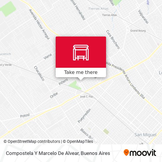 Mapa de Compostela Y Marcelo De Alvear