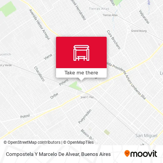 Compostela Y Marcelo De Alvear map