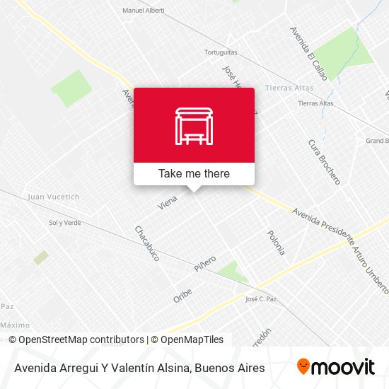 Mapa de Avenida Arregui Y Valentín Alsina