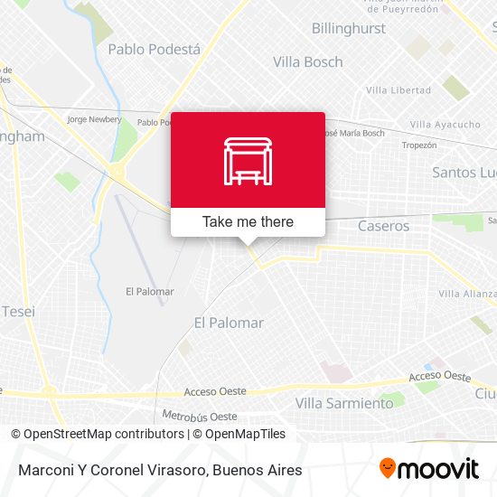 Mapa de Marconi Y Coronel Virasoro
