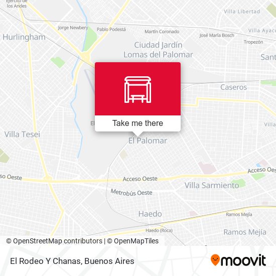 Mapa de El Rodeo Y Chanas