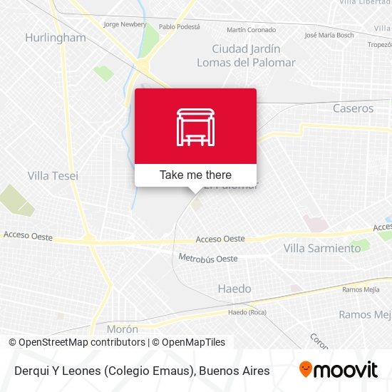 Derqui Y Leones (Colegio Emaus) map