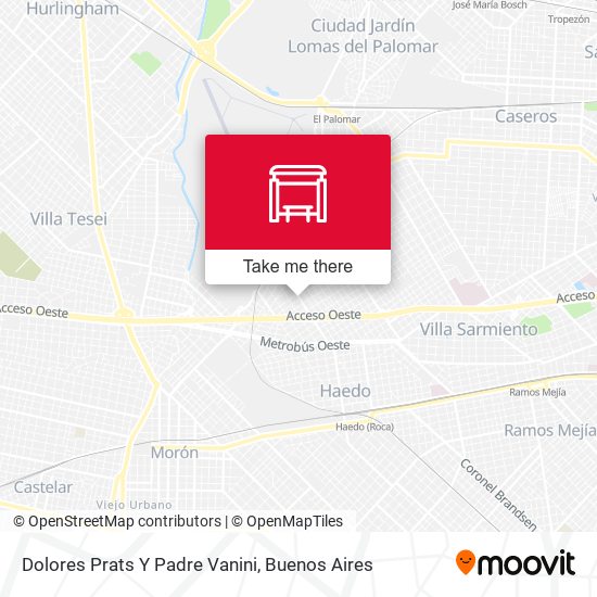 Dolores Prats Y Padre Vanini map