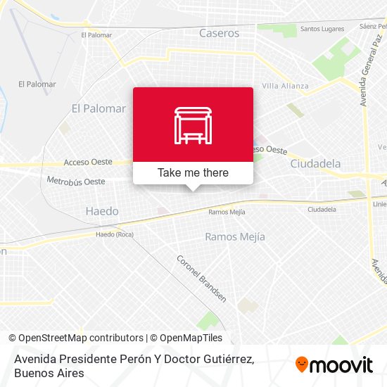 Mapa de Avenida Presidente Perón Y Doctor Gutiérrez