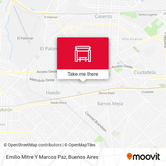 Emilio Mitre Y Marcos Paz map