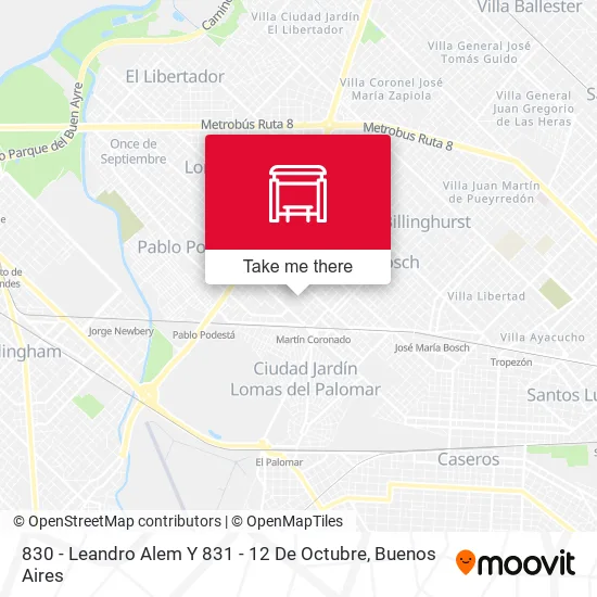 830 - Leandro Alem Y 831 - 12 De Octubre map