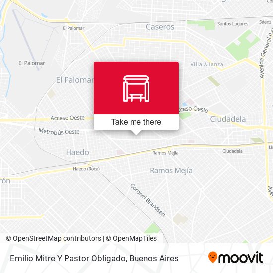 Emilio Mitre Y Pastor Obligado map
