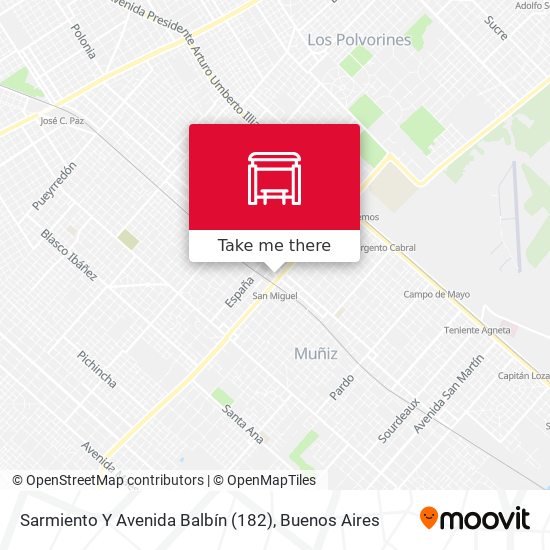 Sarmiento Y Avenida Balbín (182) map