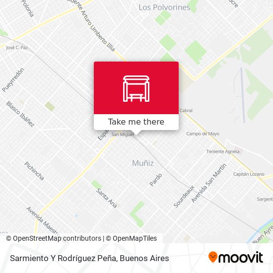 Sarmiento Y Rodríguez Peña map