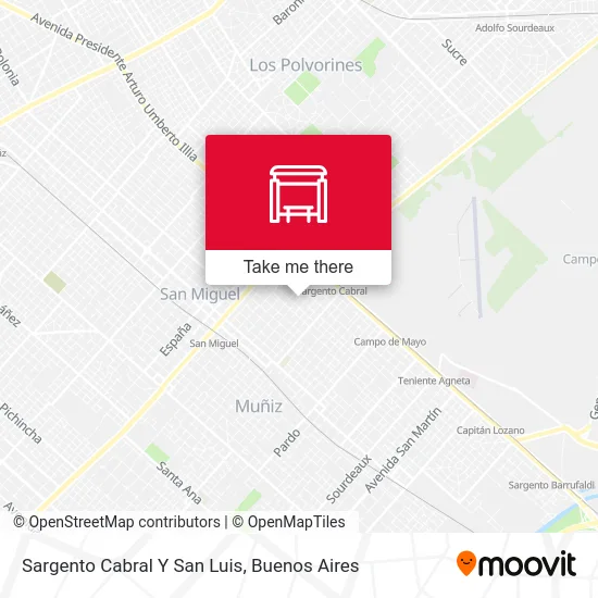 Sargento Cabral Y San Luis map