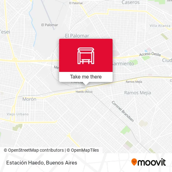 Mapa de Estación Haedo