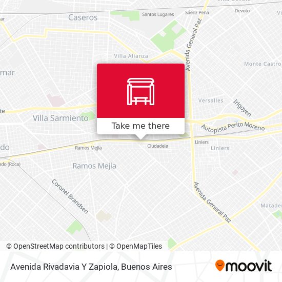 Mapa de Avenida Rivadavia Y Zapiola