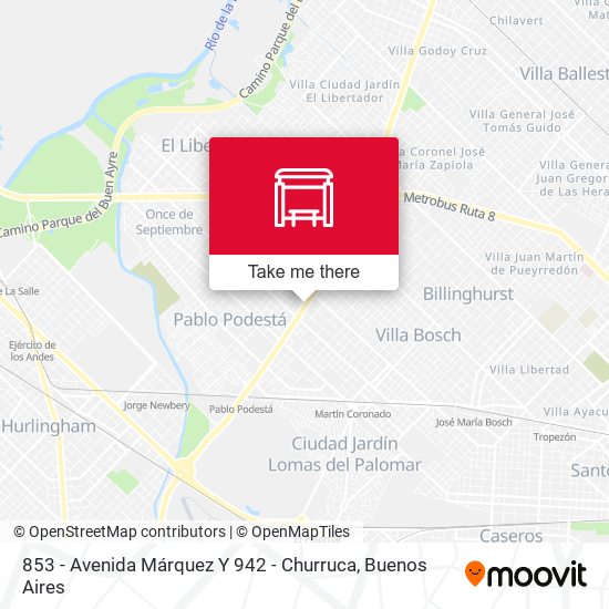 853 - Avenida Márquez Y 942 - Churruca map