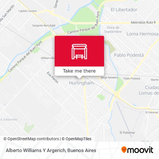 Mapa de Alberto Williams Y Argerich
