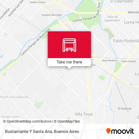 Bustamante Y Santa Ana map