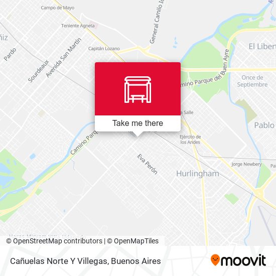 Mapa de Cañuelas Norte Y Villegas