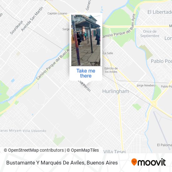 Bustamante Y Marqués De Avíles map