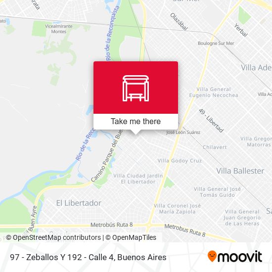 97 - Zeballos Y 192 - Calle 4 map