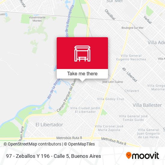 97 - Zeballos Y 196 - Calle 5 map