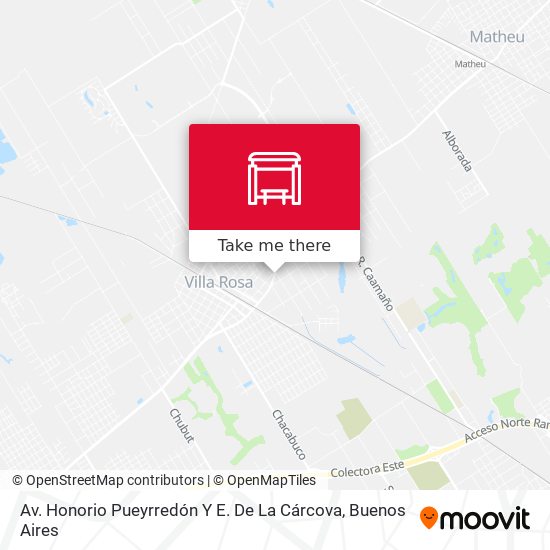 Av. Honorio Pueyrredón Y E. De La Cárcova map