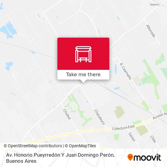 Av. Honorio Pueyrredón Y Juan Domingo Perón map