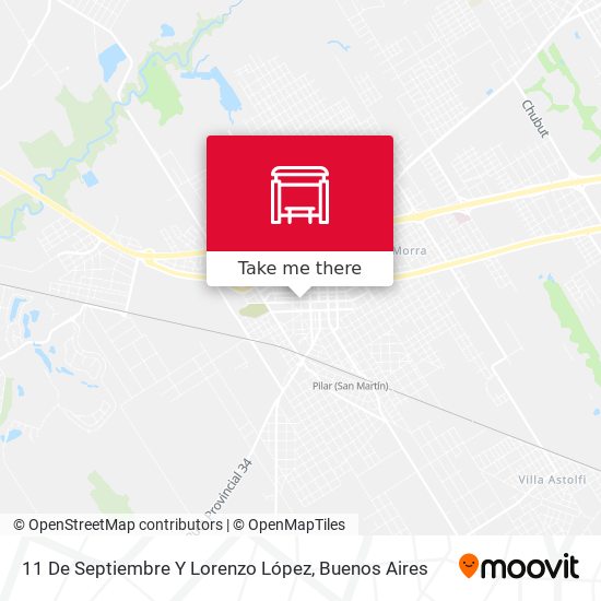 Mapa de 11 De Septiembre Y Lorenzo López